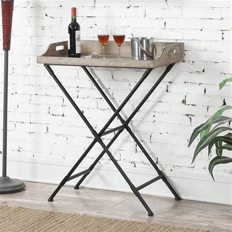 Convenience Concepts Wyoming Folding Serving Bar Table