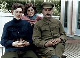 Joseph Stalin with 2 of his kids, Vassili and Svetlana, in… | Flickr