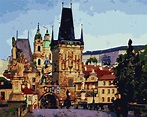 Prague City Paint By Numbers - Numeral Paint Kit