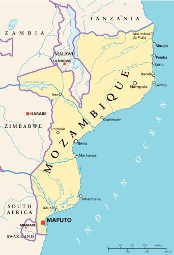 Vetores De Moçambique Mapa Político E Mais Imagens De Abstrato Istock