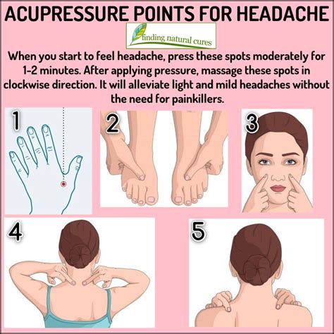 Acupressure Points For Headache Findingnaturalcures Sağlık Akupresür Refleksoloji