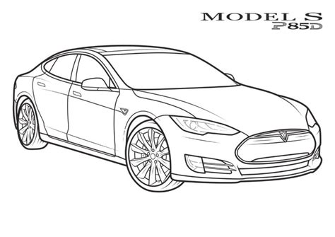 Tesla Logo Coloring Page
