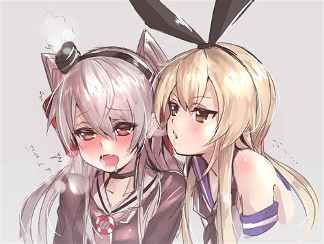 2k Free Download Anime Yuri Kantai Collection Shimakaze Kancolle Amatsukaze Kancolle