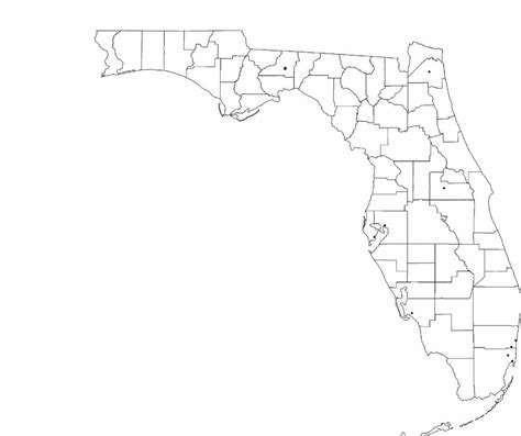 Blank Florida City Map Free Download