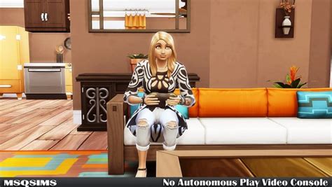 Msq Sims No Autonomous Play Video Console • Sims 4 Downloads