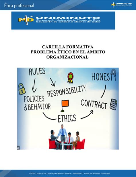 Calaméo Cartilla Guia 3 Etica Profesional