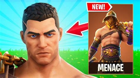 New Menace Gladiator Skin Gameplay In Fortnite The Vanquisher Set Review And Showcase Youtube