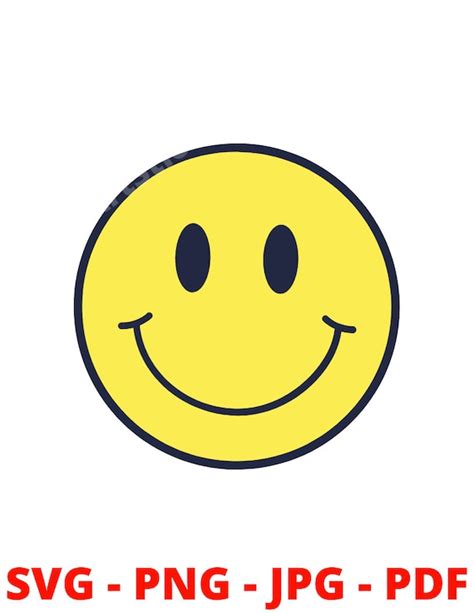 Yellow Smiley Face Svg Happy Face Svg Smile Svg Emoji Etsy Finland