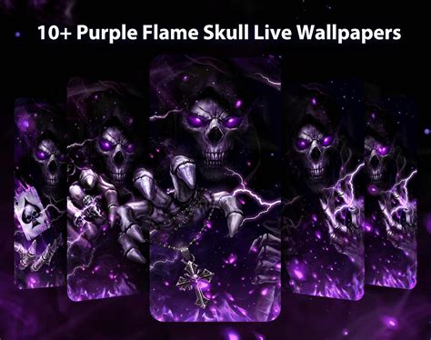 Purple Flame Skull Android के लिए Apk डाउनलोड करें