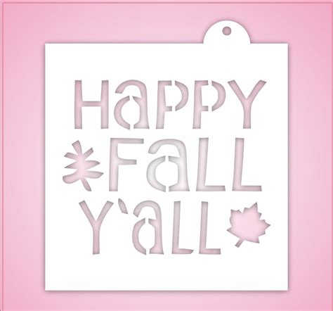 Happy Fall Yall Stencil Cheap Cookie Cutters