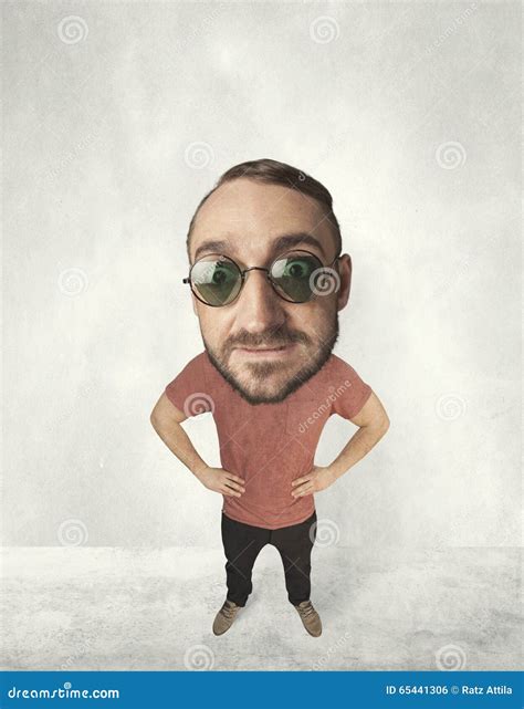 Person With Big Head Stock Photo Image Of Large Dark 65441306