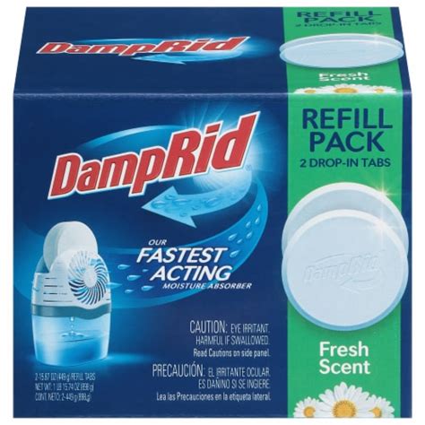 Damprid Fresh Scent Moisture Absorber Refill Tabs 2 Pack 1587 Oz