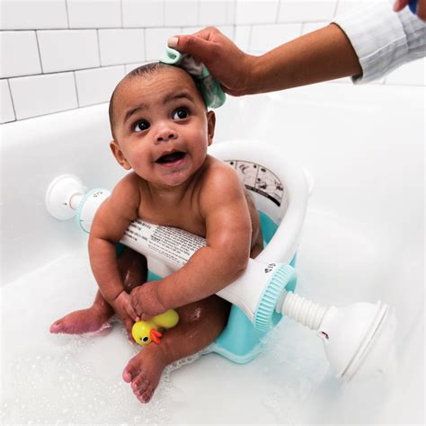 Babies quite enjoy the feeling of lying on the seat in the water in the bath tub. MY BATH SEAT™ - Summer Infant baby products