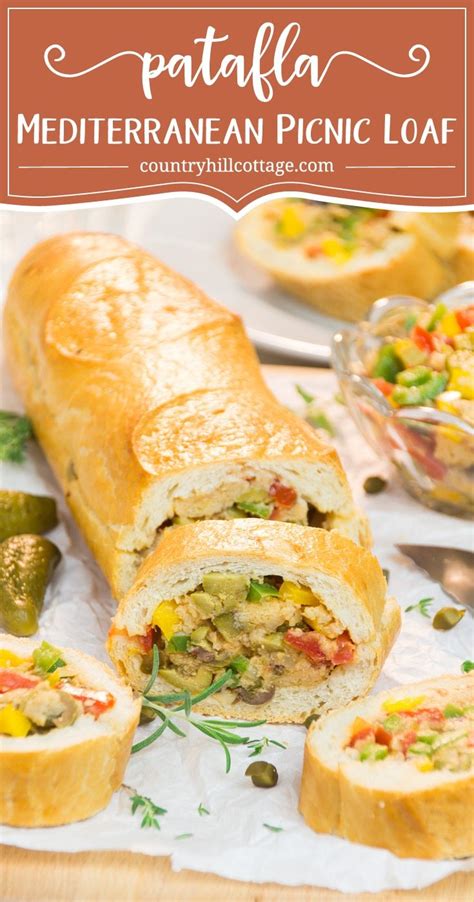 patafla a delicious mediterranean picnic loaf recipe picnic foods summertime recipes