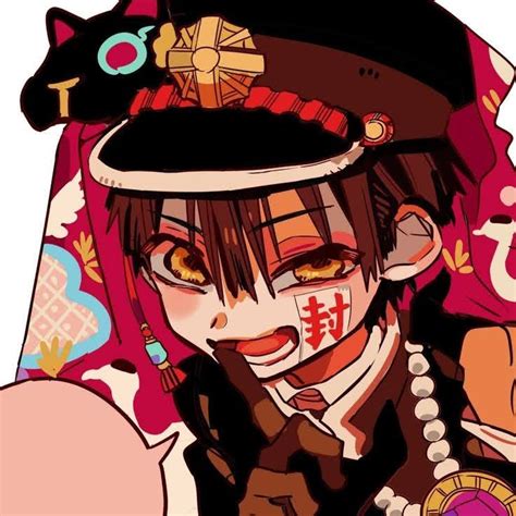 He resides on the third floor female bathroom, in the toilet of the third stall. Hanako kun icon | Anime, Hanako, Anime characters