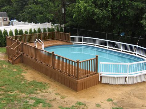 Above Ground Pool Decks With Stunning And Inviting Design Whomestudio