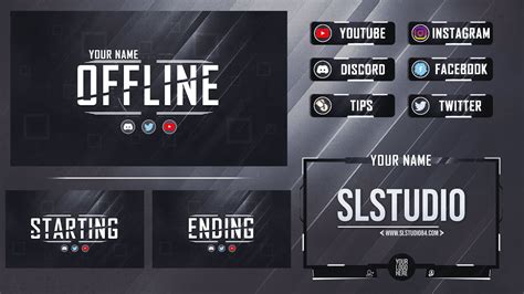 Free Twitch Overlay Pack 2020 1 By Slstudio Youtube