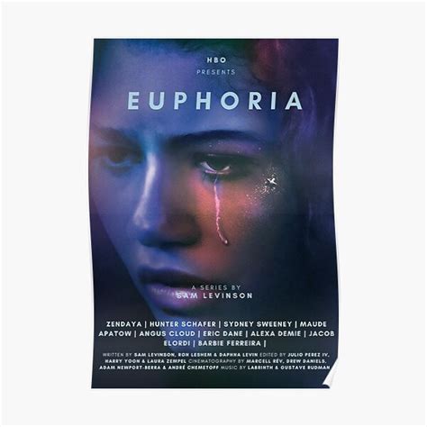 Euphoria Zendaya Tv Show Poster Poster For Sale By Mikceys Redbubble