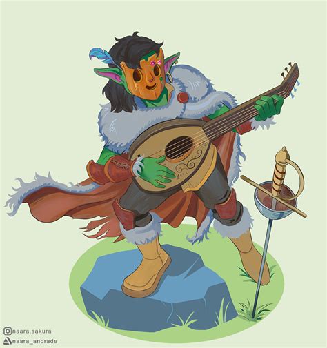 Dnd Goblin Bard By Oracle Of Moon On Deviantart