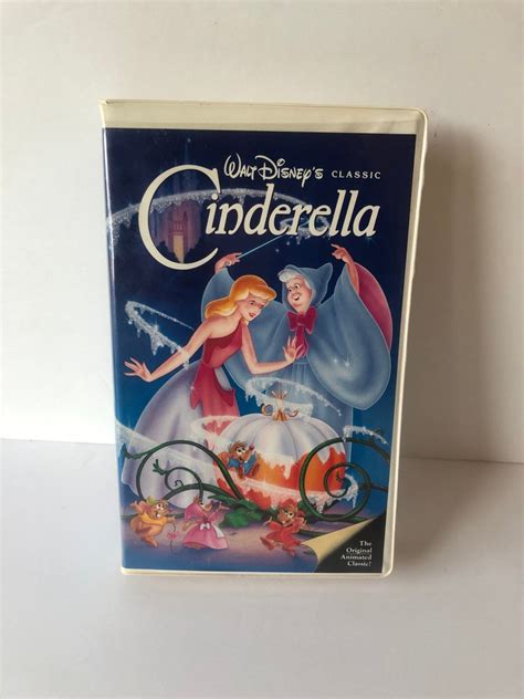 Walt Disney Cinderella Vhs Black Diamond Classic Clamshell Case Eur