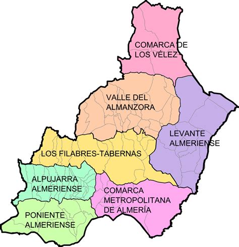Araña De Nuevo Escotilla Mapa Almeria Pueblos Excepcional Atención
