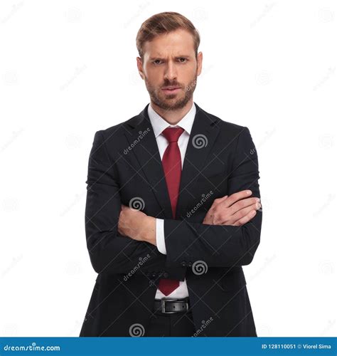 Angry Businessman Furious Expression And Gesture Clenching Teeth And