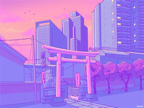 Japanese Kawaii Aesthetic Wallpaper Computer