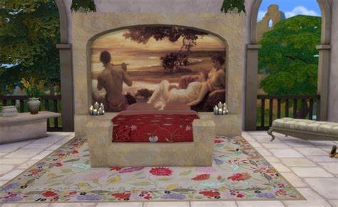 Sims 4 Studio The Roman Collection Julius Bed • Sims 4 Downloads