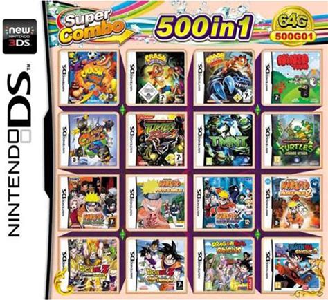 500 In 1 Games Card Cartridge Multicart For Nintendo Ds Nds Ndsl Ndsi