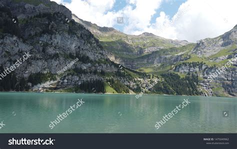 Oeschinen Lake Switzerland Berner Oberland Swiss Stock Photo 1475049962