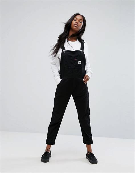 Carhartt Wip Relaxed Overalls In Stretch Canvas In Black Lyst Canada