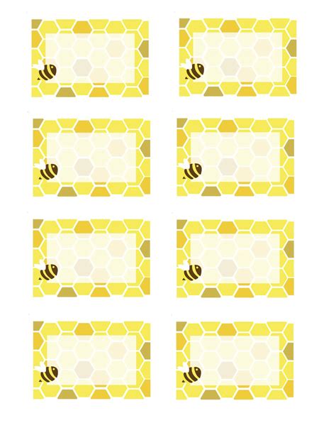 Honeybeeplacecards 1236×1600 Pixels Bee Printables Bee Tags