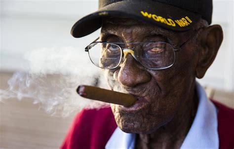 Richard Arvin Overton Was An American Supercentenarian Who Smokes Cigar