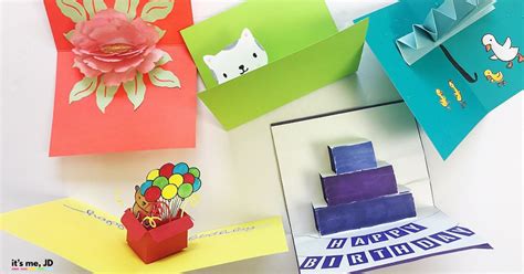 How To Make A Pop Up Card Easy Birthday Pop Up Card Simple Cupcake