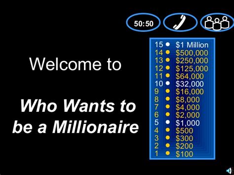 Who Wants To Be A Millionaire Template