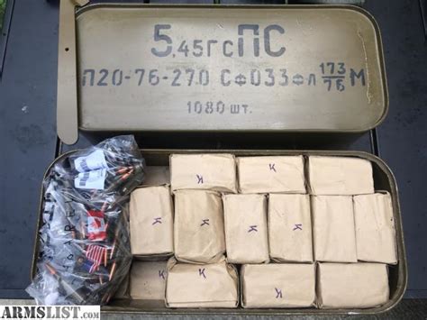 Armslist For Saletrade 1000 Rounds Ak74 Russian 7n6 545x39 Ammo