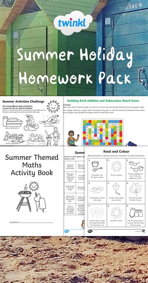 Summer Holiday Homework Ideas Holiday Homework Summer Holiday