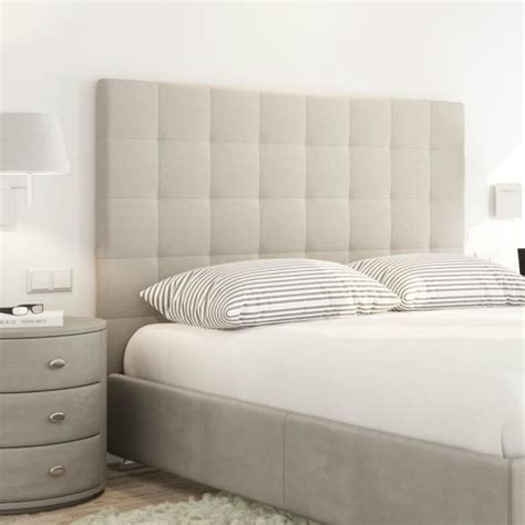 Achetez votre tête de lit capitonnée 160cm cocoon argent sur 3 suisses. SOGNO Tête de lit capitonnée style contemporain - Tissu ...