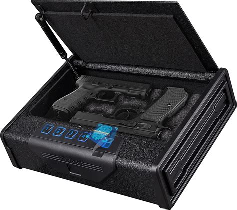Kaer Biometric Gun Safes For Pistols Quick Access