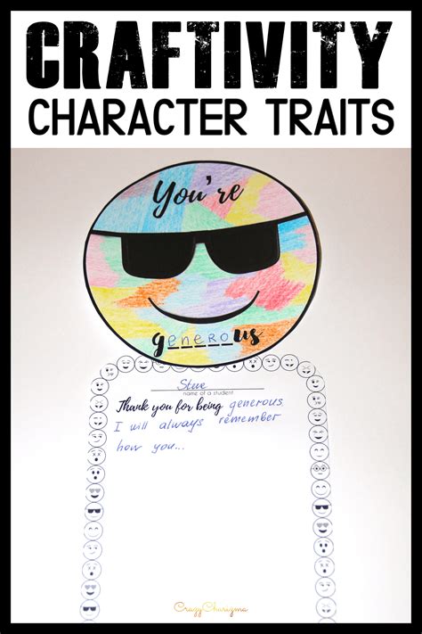 Character Traits Activities Craftivity And Writing Ideas Character Traits Activities