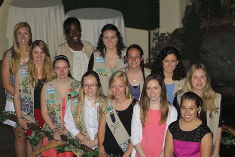 Girls Receive Girl Scouts Highest Honor