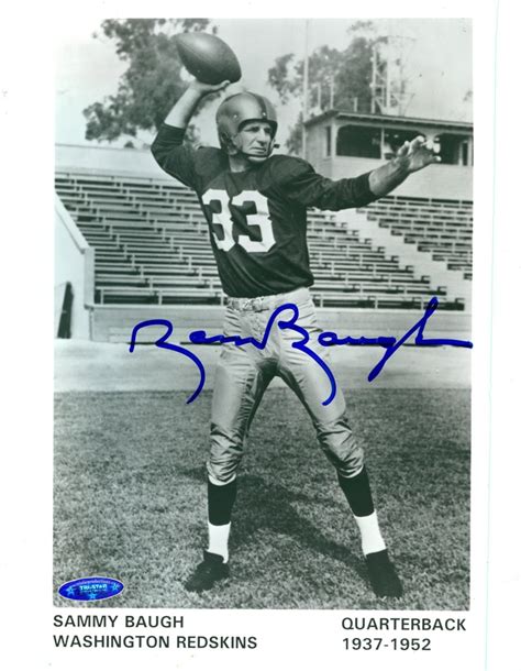 Sammy Baugh Signed Redskins 8x10 Photo Tristar Pristine Auction
