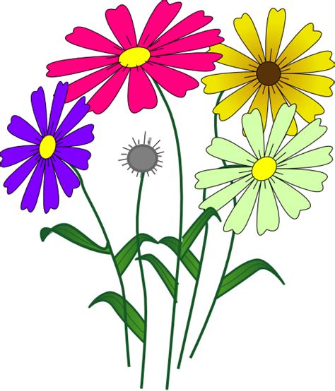 Flowers Clip Art At Clker Com Vector Clip Art Online Royalty Free
