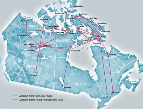 Route Map Canadian North