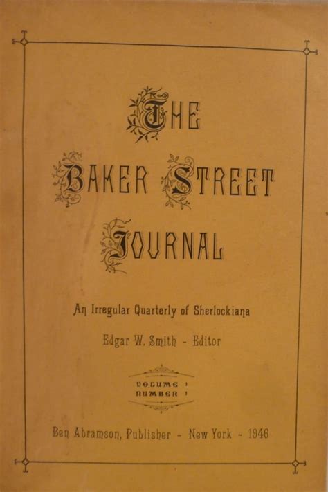 baker street journal the steven lomazow collection