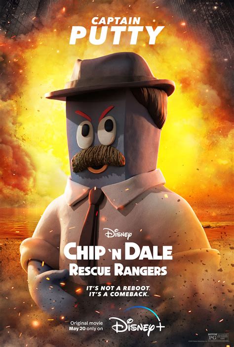 Chip N Dale Rescue Rangers 2022 Character Poster Captain Putty