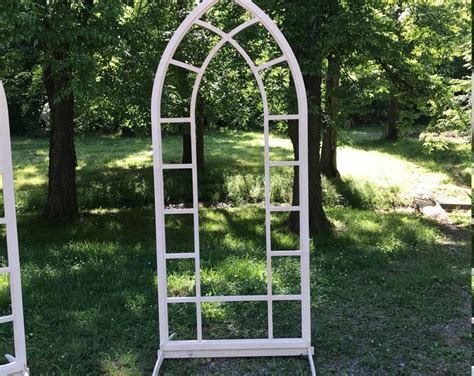 Tall Arched Window Frame Wooden Wedding Arch 7ft X 3ft Etsy