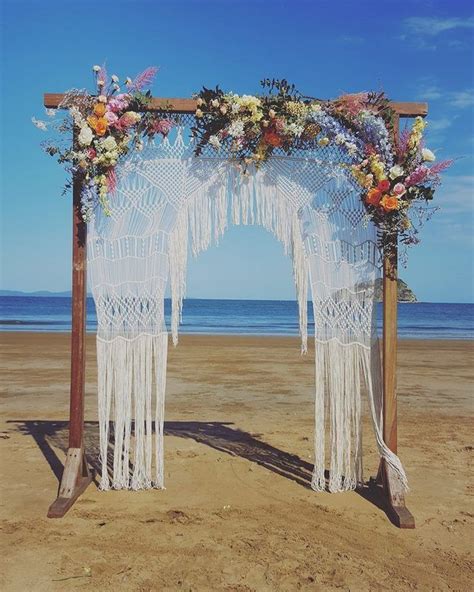 Macrame Arbor Created By Jill Mcarthur For Hire For Boho Brides