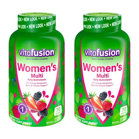 Vitafusion Womens Gummy Vitamins Mixed Berries 70 Ea Pack Of 2