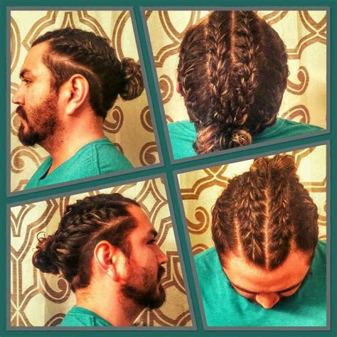 French braid 2 braids hairstyles men. 2 Big French Braids w/ 2 Small Braids Down Middle | Long ...